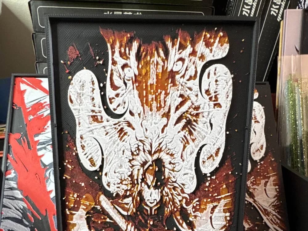 HueForge model: Hueforge Kyōjurō Rengoku Tiger (Demon Slayer) by SBC Creations