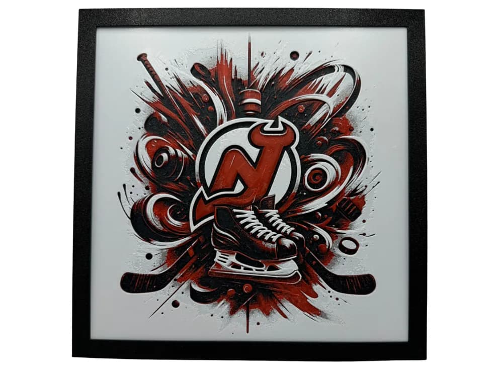 HueForge model: New Jersey Devils - NHL Hueforge by Canadian Gamer