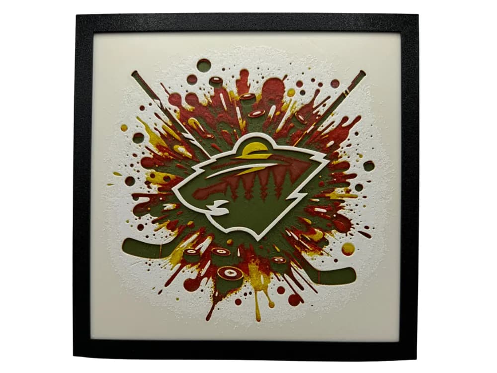 Minnesota Wild - NHL Hueforge by Canadian Gamer HueForge model: Minnesota Wild - NHL Hueforge by Canadian Gamer