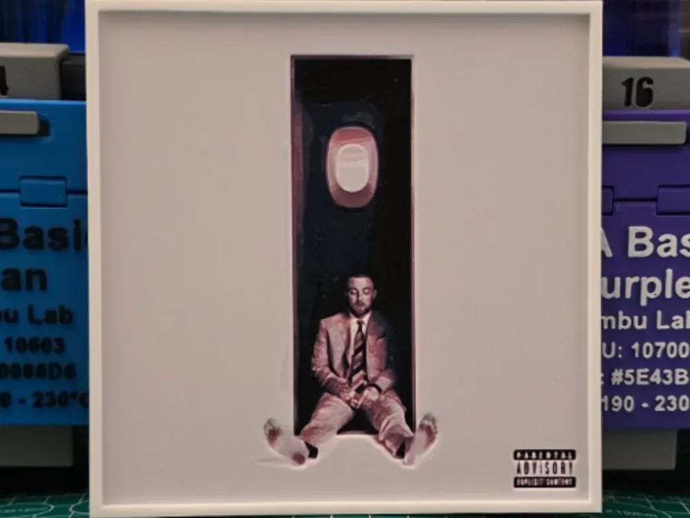 Mac Miller "Swimming" Album - Hueforge Art by Lumpy3D HueForge model: Mac Miller "Swimming" Album - Hueforge Art by Lumpy3D