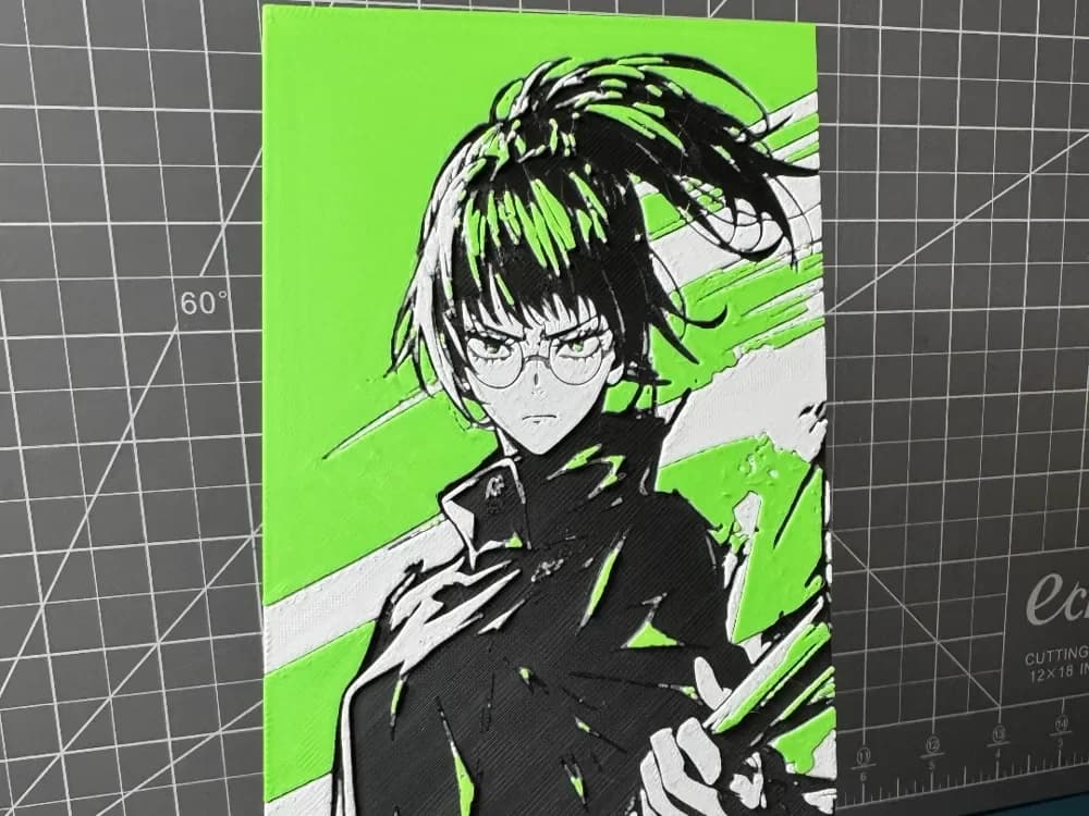 HueForge model: Hueforge of Maki Zen'in from Jujutsu Kaisen by SBC Creations