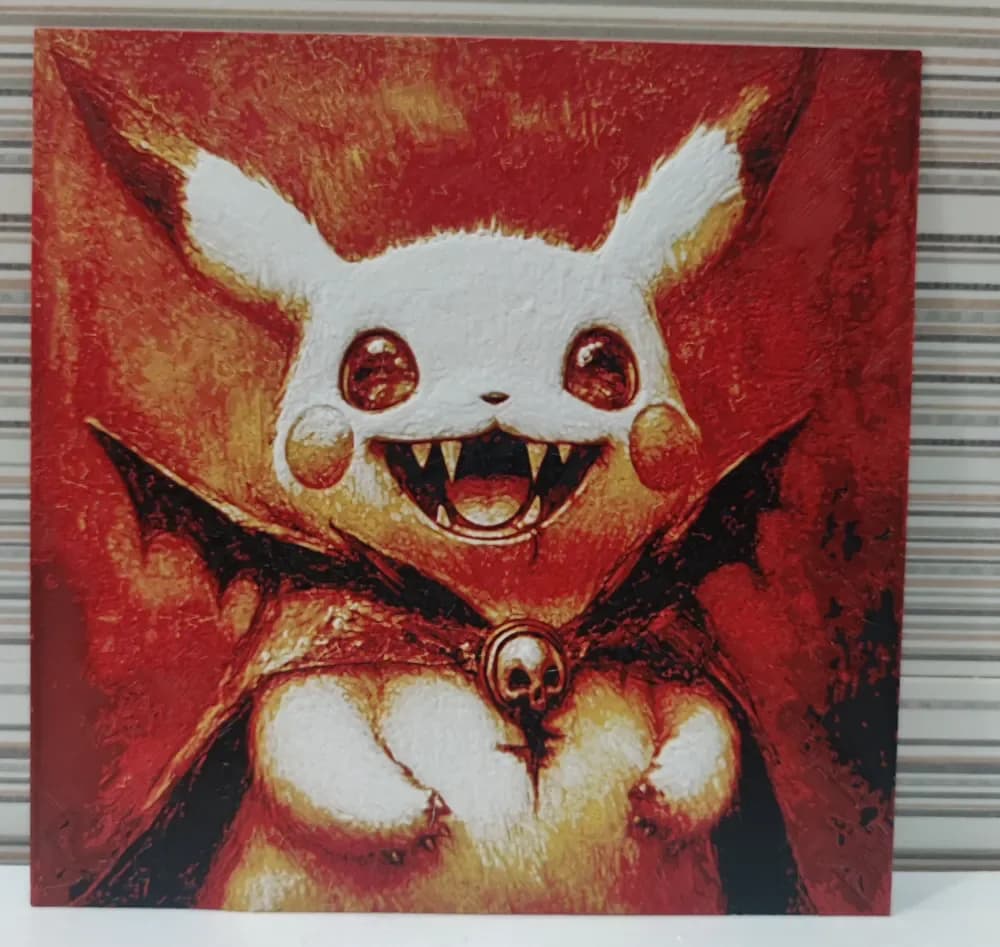 Hueforge Pikachu Dracula by Litolunar HueForge model: Hueforge Pikachu Dracula by Litolunar