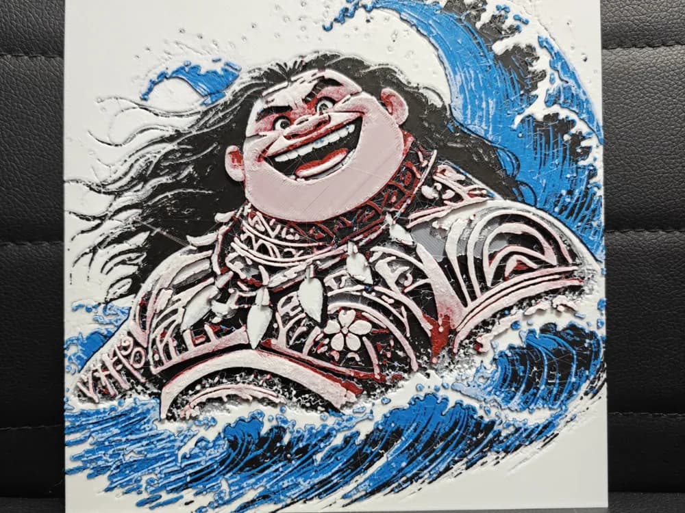 HueForge model: Maui by TheHueforgeLady