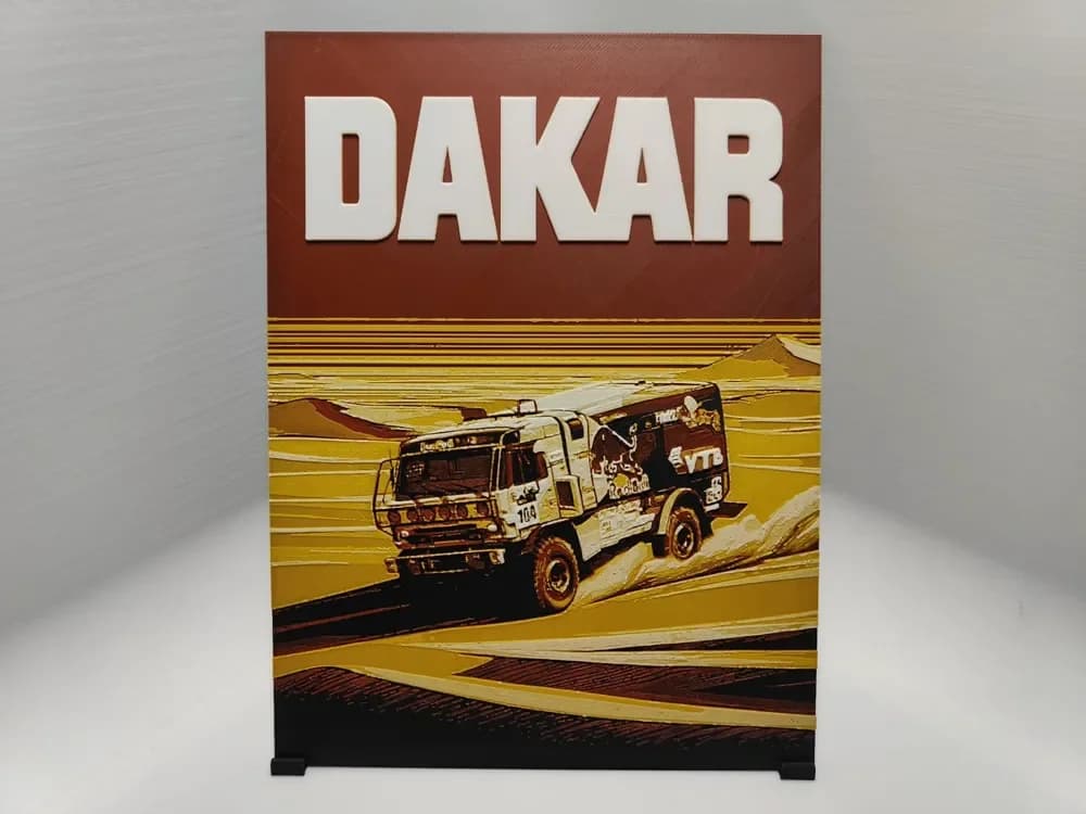 HueForge model: Dakar Poster - Hueforge by BeaN