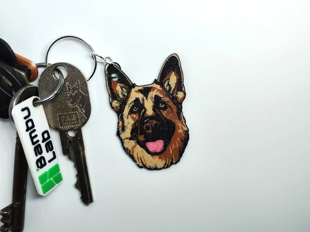German Shepherd Keychain