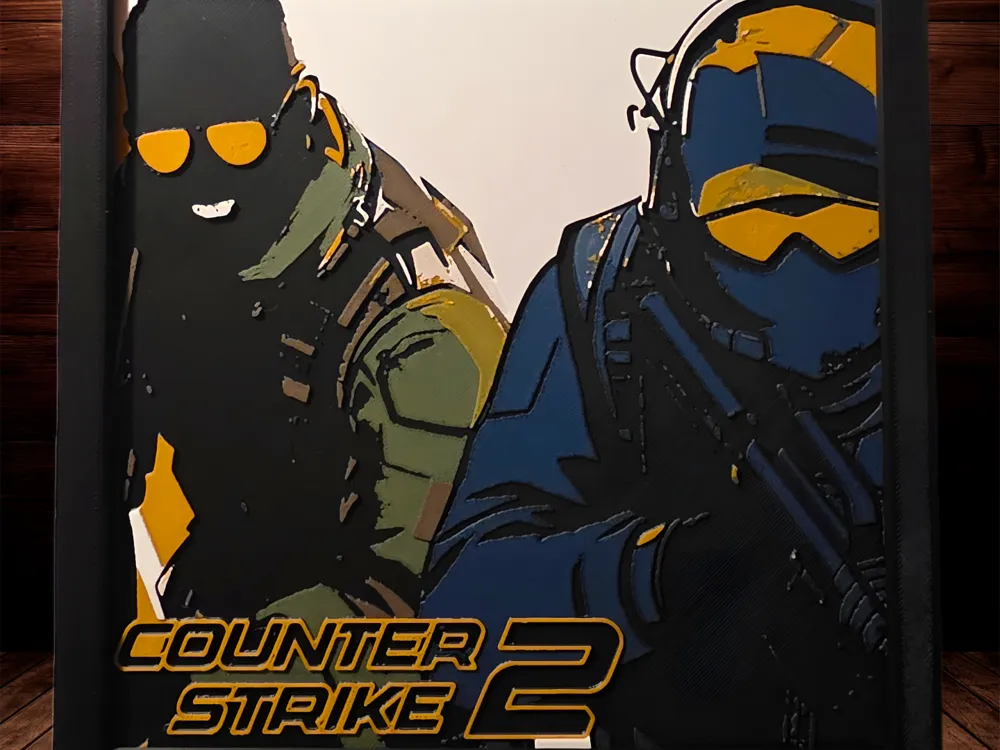 Counter Strike 2 by Side Quest Hues HueForge model: Counter Strike 2 by Side Quest Hues