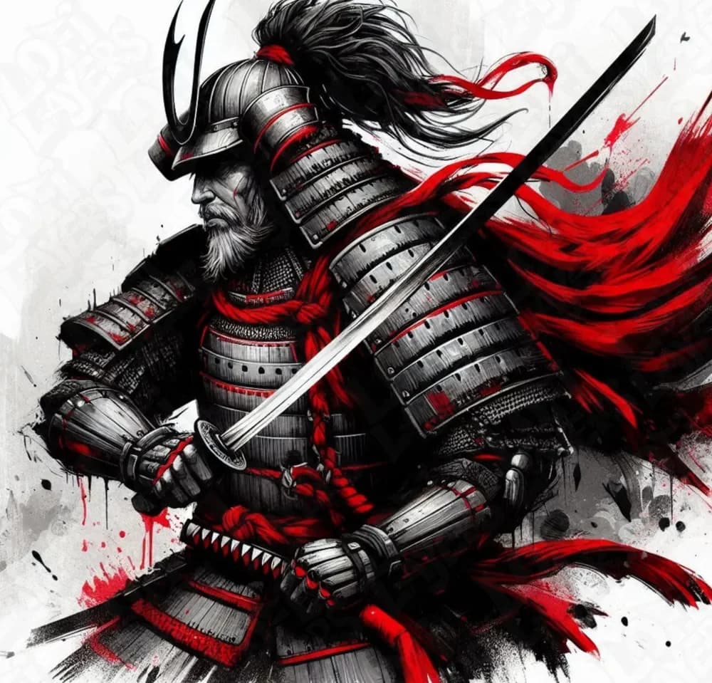 Samurai Hueforge by LoFi Layers HueForge model: Samurai Hueforge by LoFi Layers