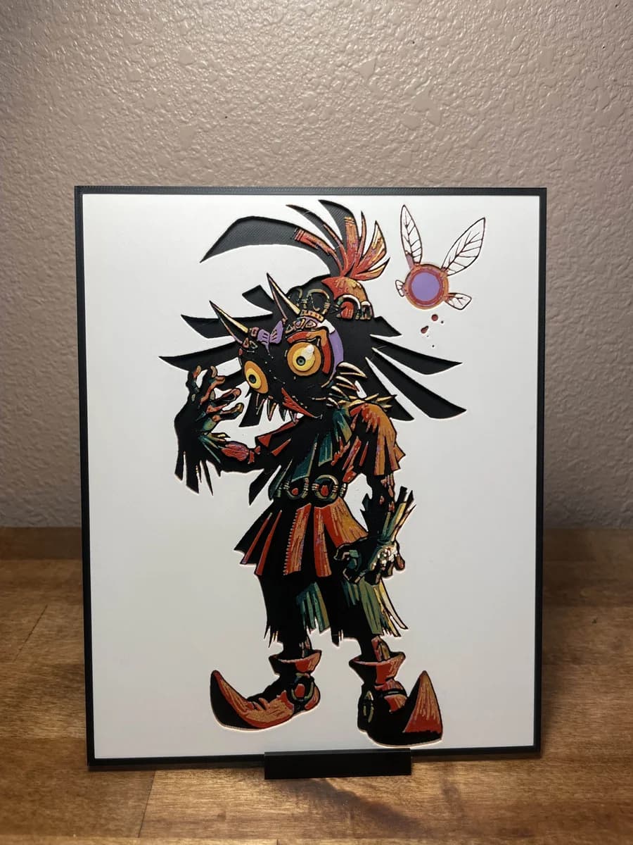 Majora's Mask by Cloudy Nostalgia HueForge model: Majora's Mask by Cloudy Nostalgia