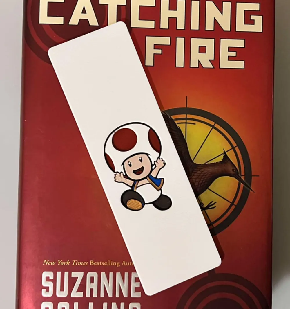 Toad, Super Mario - Bookmark by 3djd HueForge model: Toad, Super Mario - Bookmark by 3djd