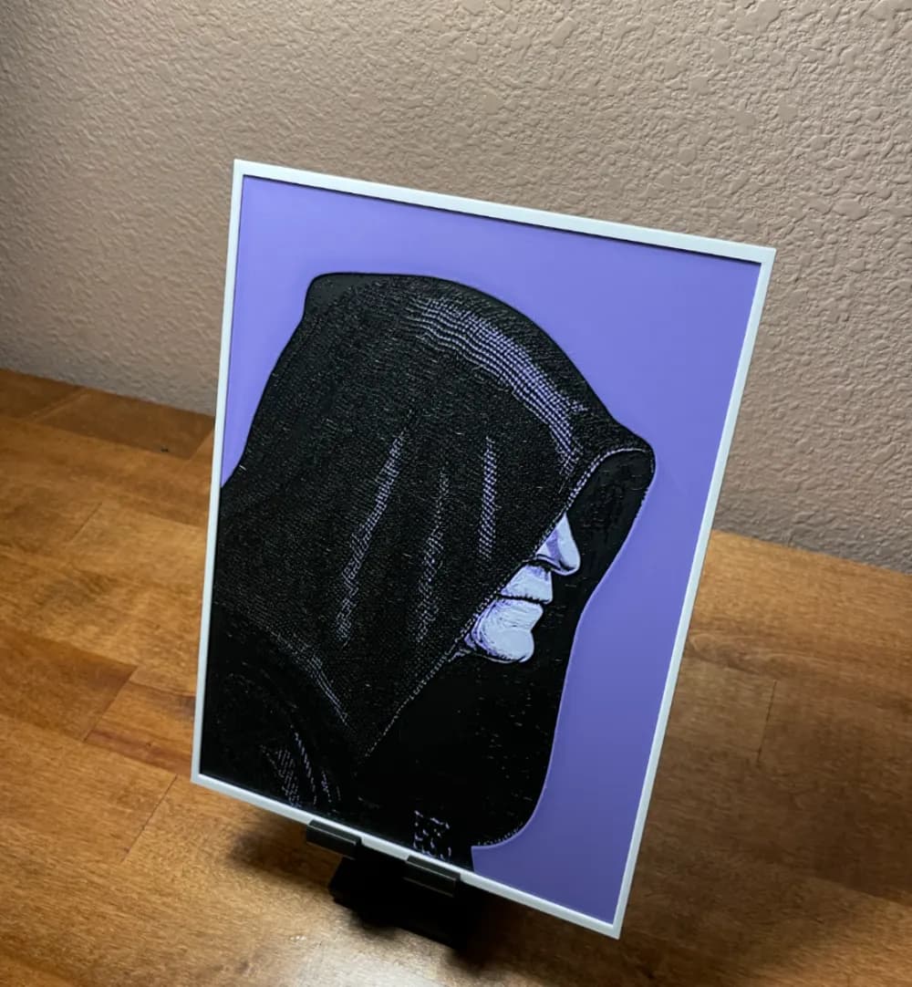 Hueforge - Star Wars - Darth Sidious Side View by Cloudy Nostalgia HueForge model: Hueforge - Star Wars - Darth Sidious Side View by Cloudy Nostalgia
