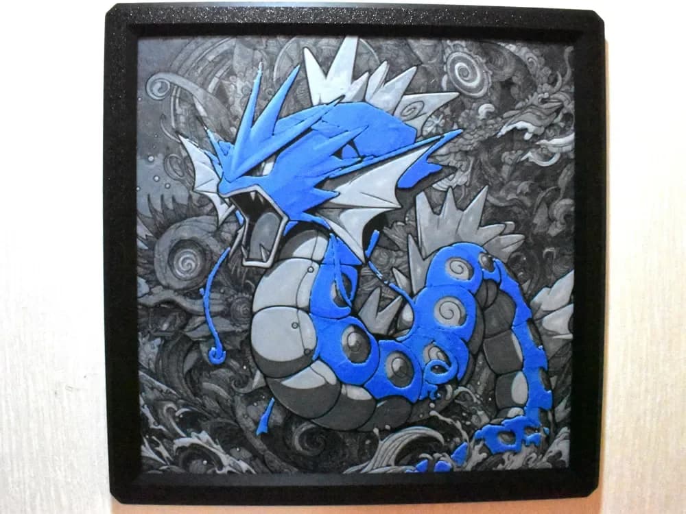 HueForge model: Gyarados Hueforge by Chris B