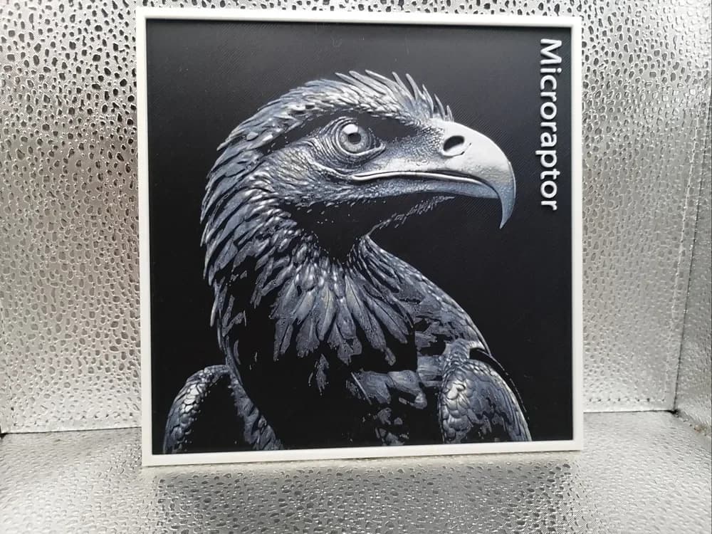 Microraptor – Hueforge by Borishotch Industries HueForge model: Microraptor – Hueforge by Borishotch Industries