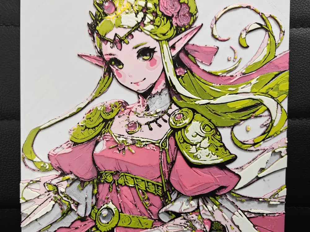 HueForge model: Princess Zelda by TheHueforgeLady