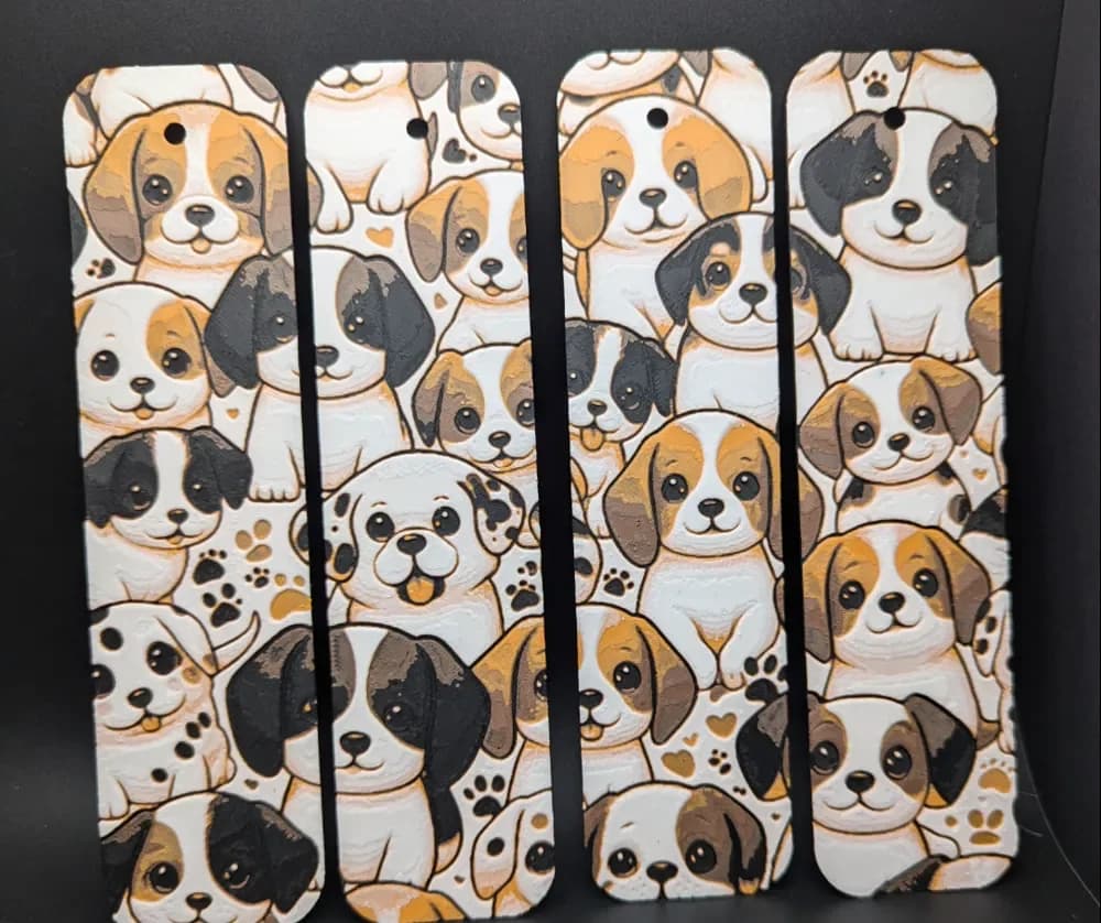 Puppy Bookmarks by the_bearded_jedi HueForge model: Puppy Bookmarks by the_bearded_jedi