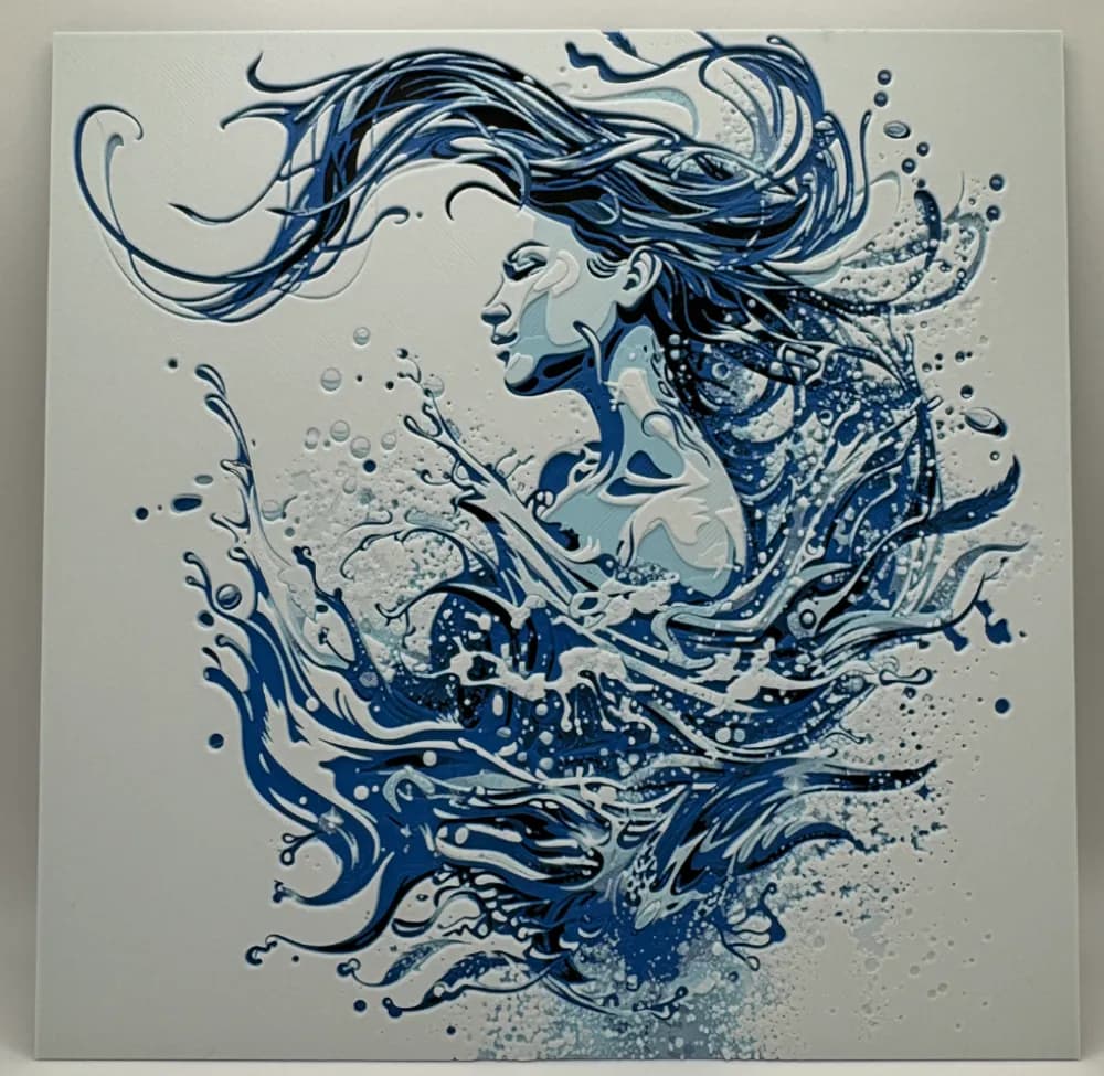 HueForge model: Elemental - Water #2 by Canadian Gamer