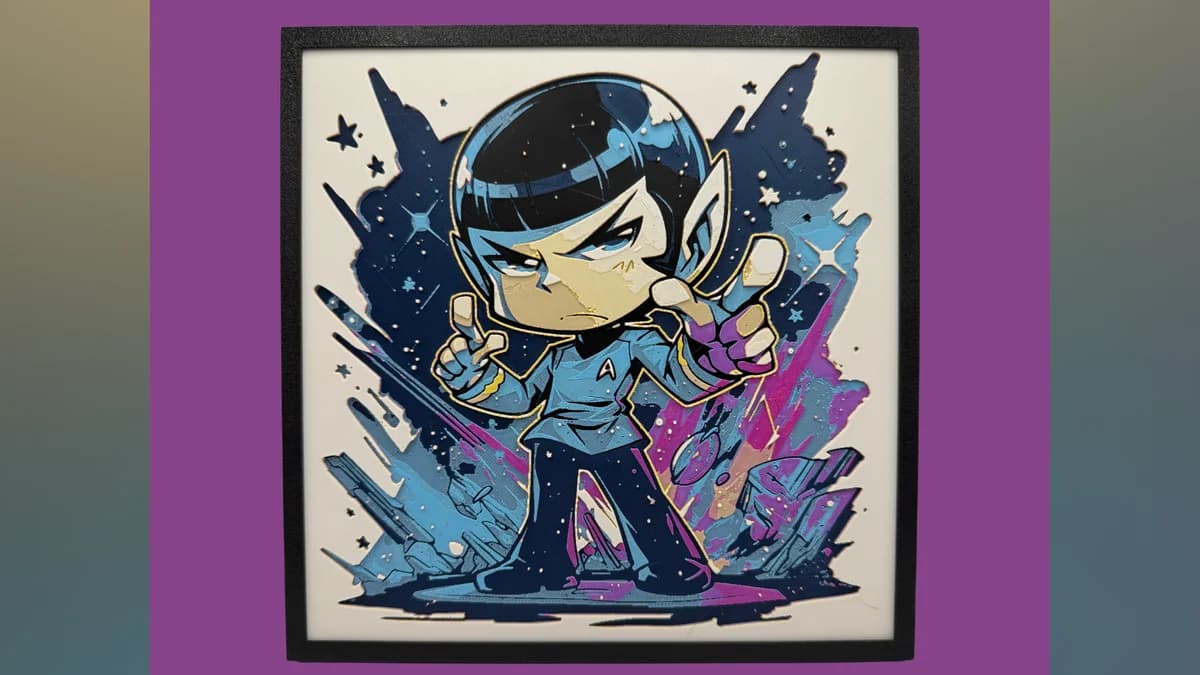 Spock - Star Trek - Chibi Edition Hueforge by Canadian Gamer HueForge model: Spock - Star Trek - Chibi Edition Hueforge by Canadian Gamer