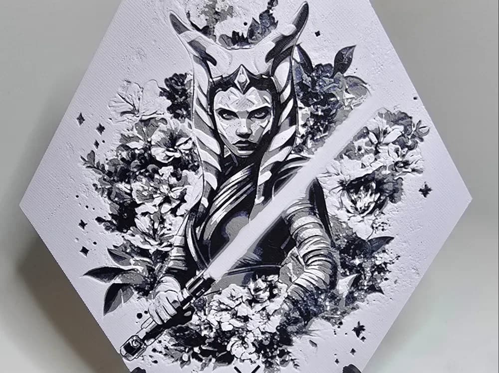 Ahsoka Hueforge by Aprilk6366 HueForge model: Ahsoka Hueforge by Aprilk6366