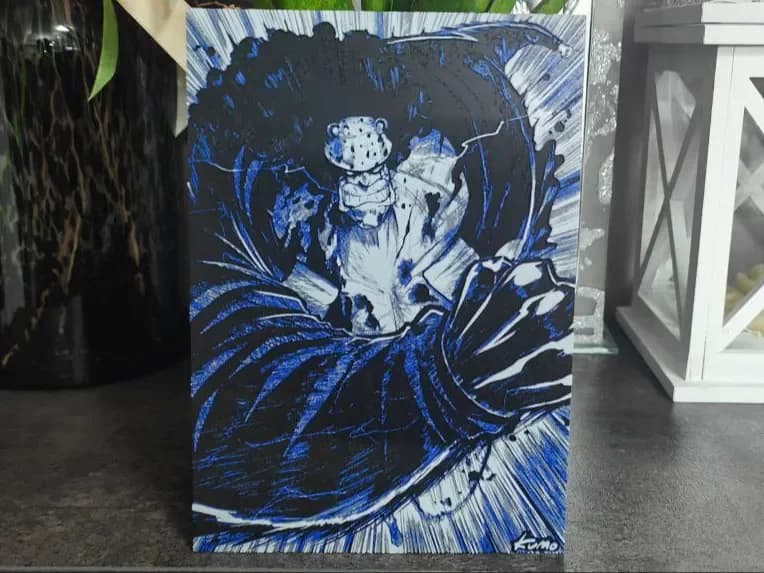 Kuma One Piece Hueforge by S1M0N389 HueForge model: Kuma One Piece Hueforge by S1M0N389