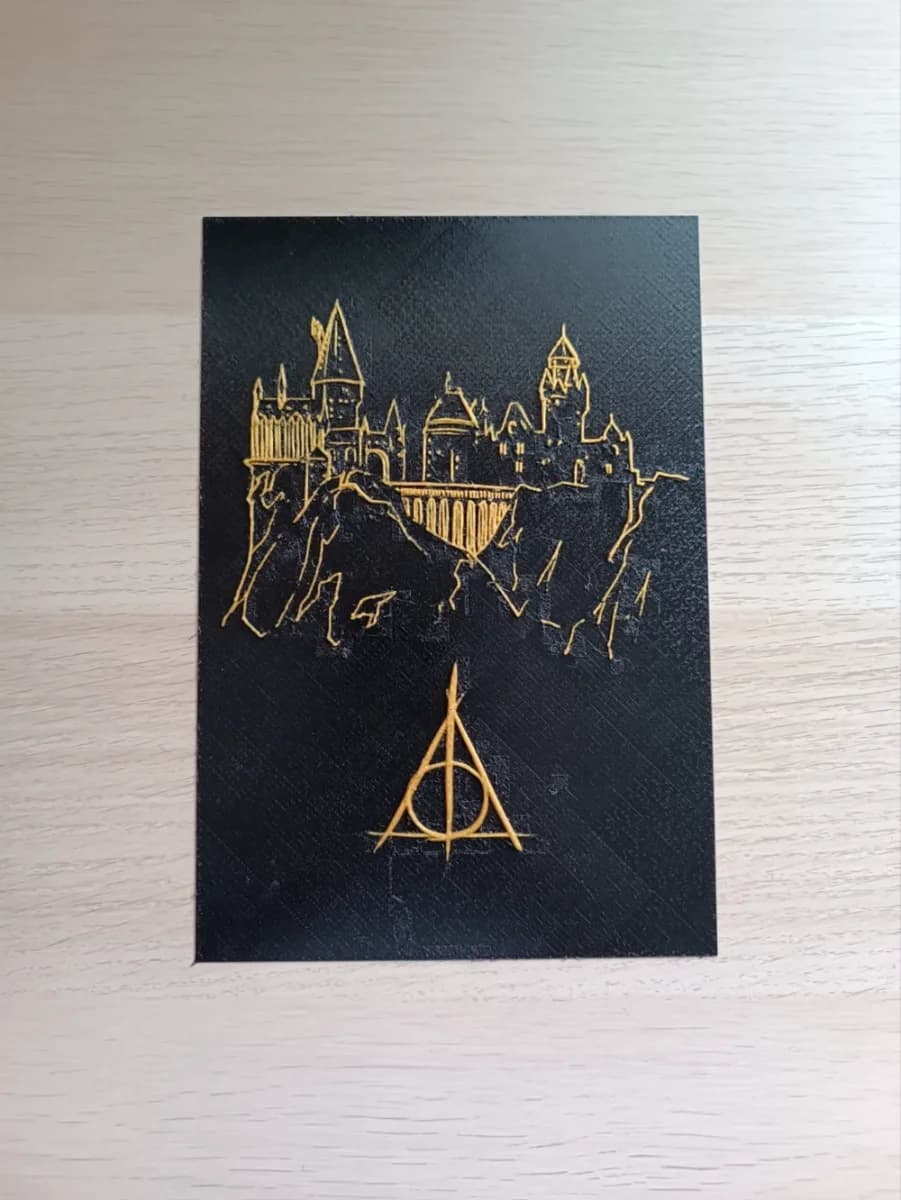 Hogwarts Huerforge Minimalism by Atrus Design HueForge model: Hogwarts Huerforge Minimalism by Atrus Design