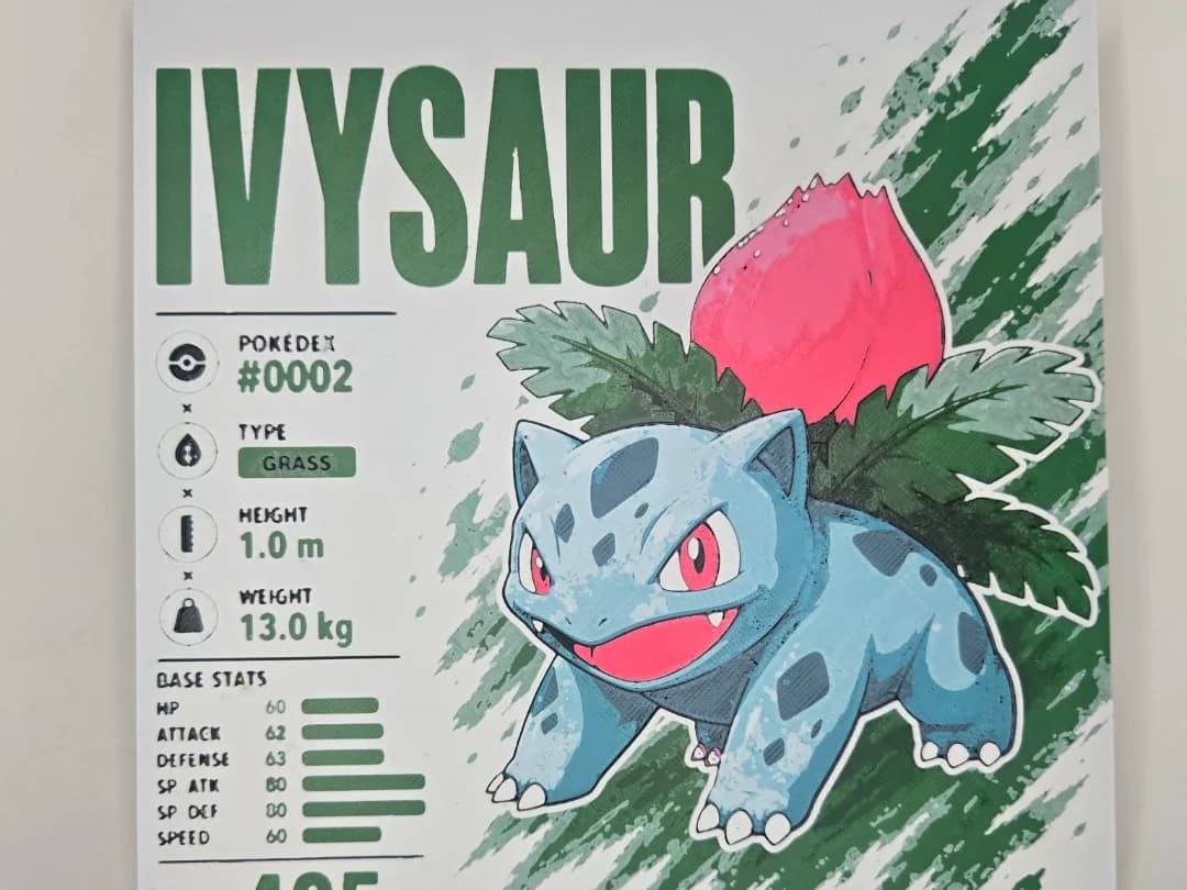 Ivysaur Infographic Hueforge Ivysaur Infographic Hueforge