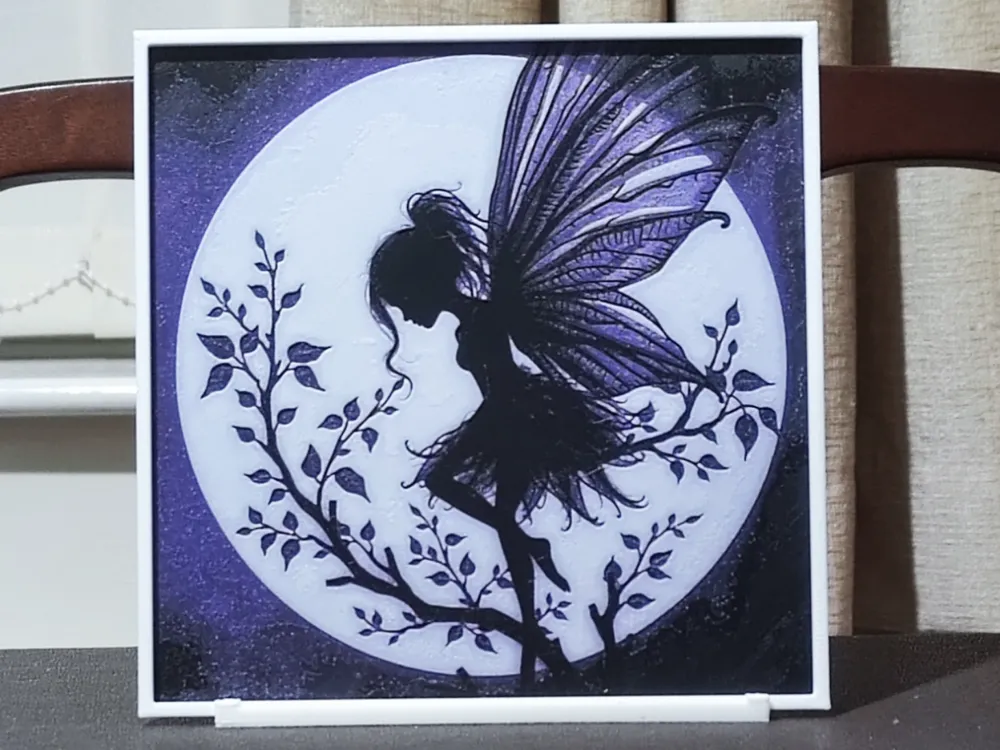 Moon Fairy - HueForge 3 Color by BoDad HueForge model: Moon Fairy - HueForge 3 Color by BoDad