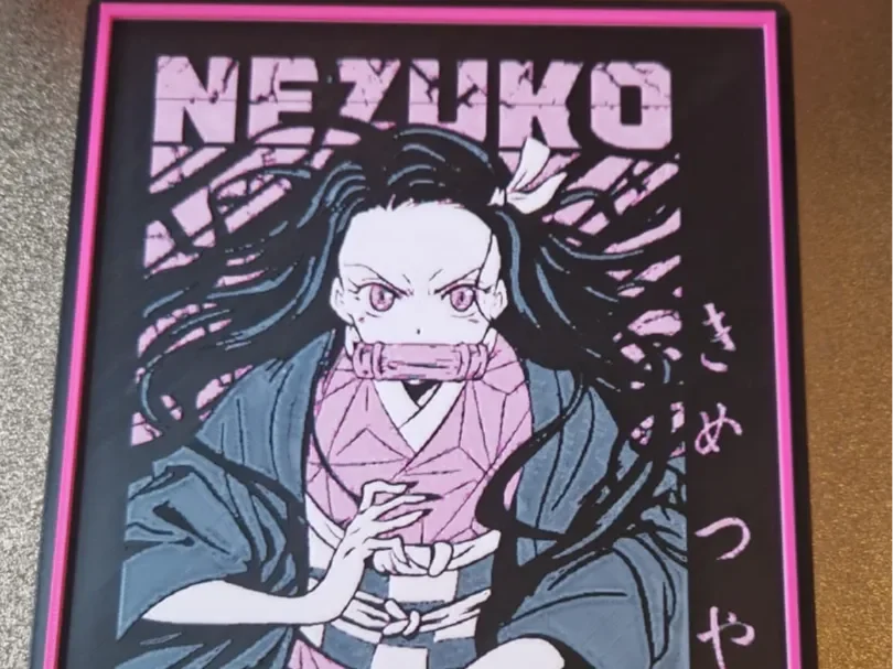 Demon Slayer Hueforge - Nezuko by Dakiren HueForge model: Demon Slayer Hueforge - Nezuko by Dakiren