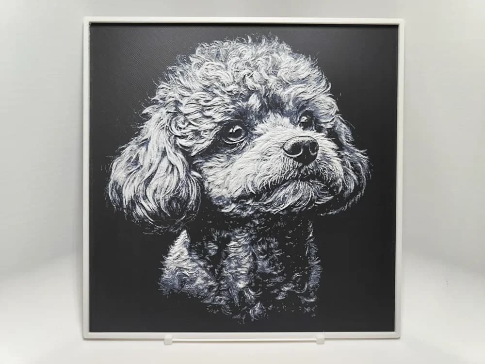 Toy Poodle - Hueforge by BeaN HueForge model: Toy Poodle - Hueforge by BeaN