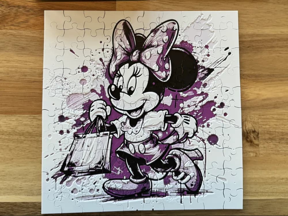 PUZZLE - Minnie Mouse by Canadian Gamer HueForge model: PUZZLE - Minnie Mouse by Canadian Gamer