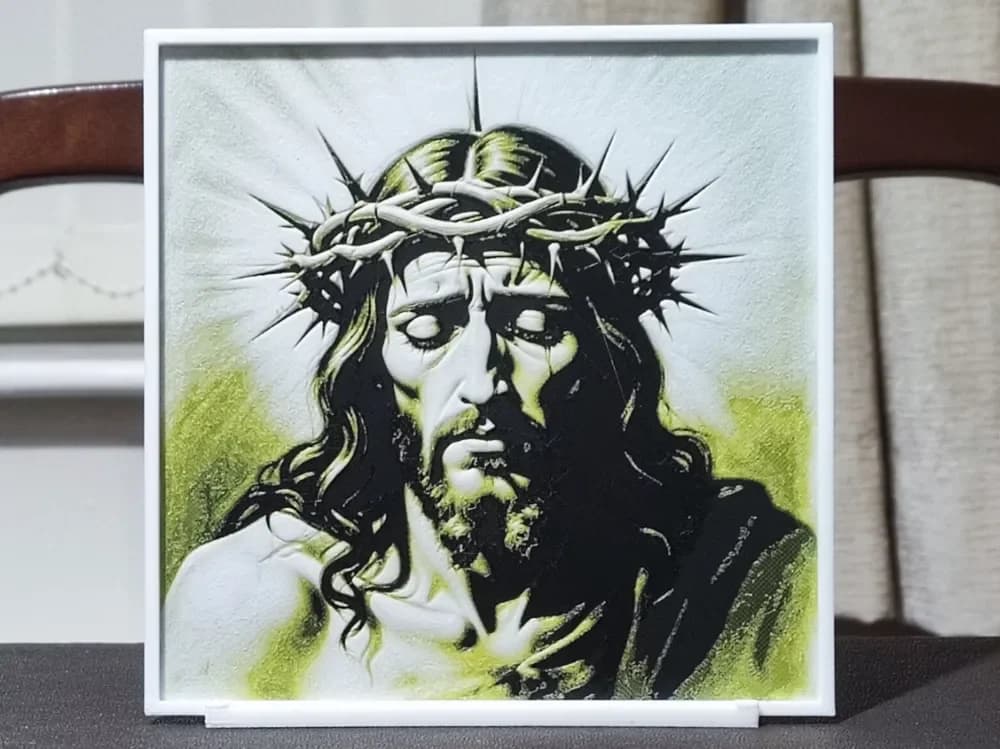 HueForge model: The Agony - HueForge 3 Color by BoDad