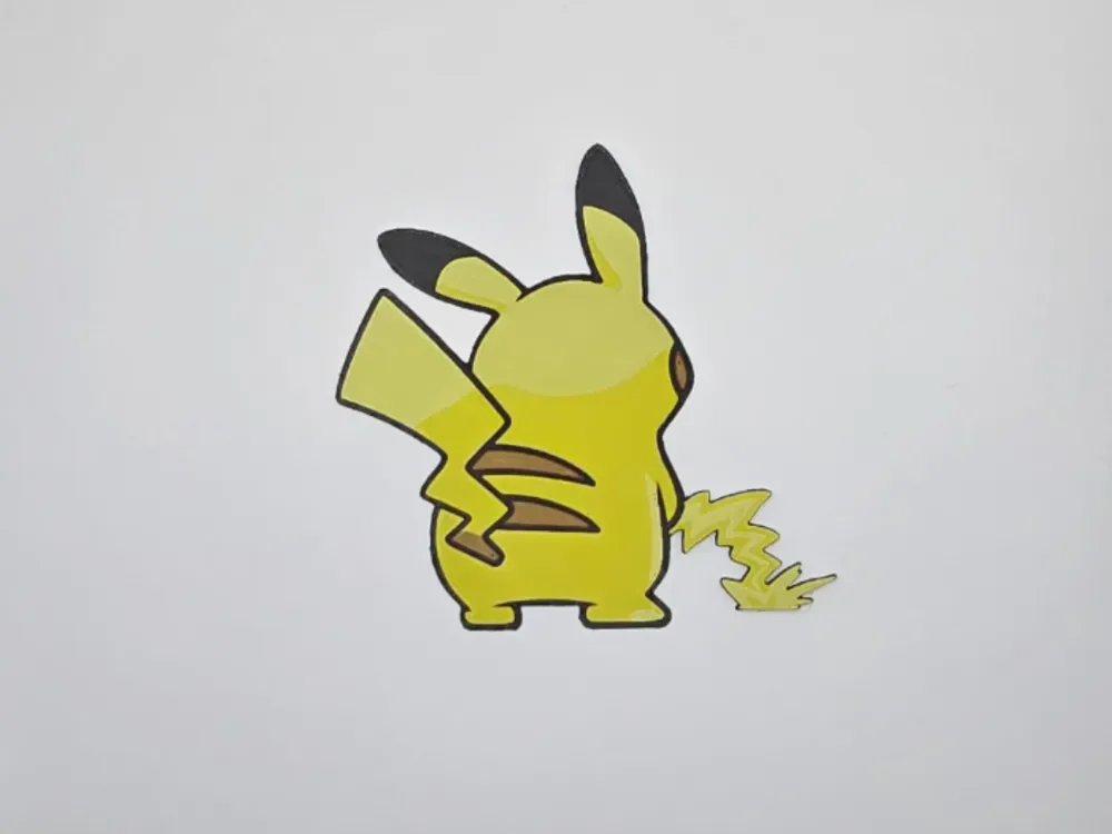 Sticker Pee Pikachu Pokémon by Kactus Fpv HueForge model: Sticker Pee Pikachu Pokémon by Kactus Fpv