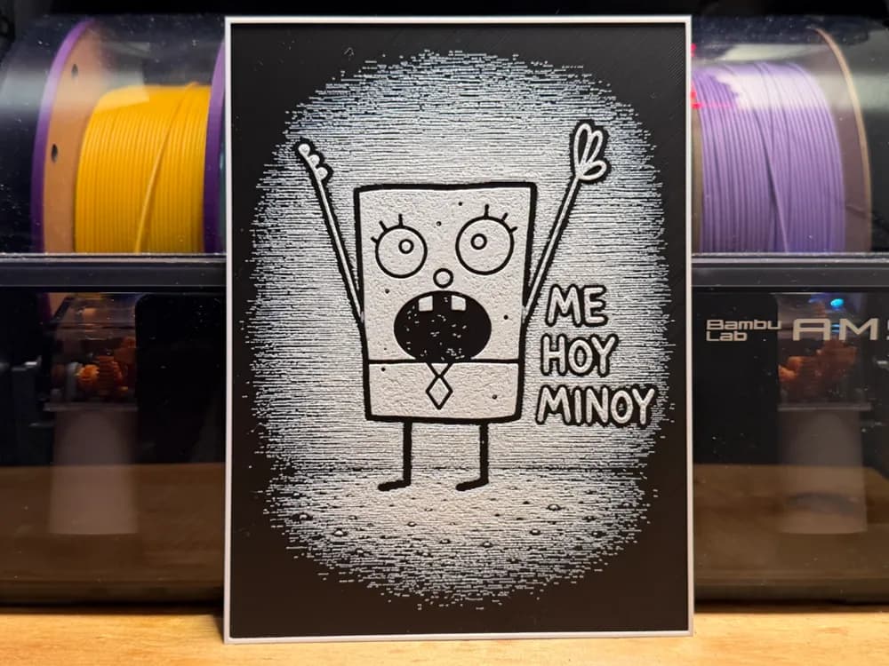 Doodlebob Spongebob HueForge by liv_3d HueForge model: Doodlebob Spongebob HueForge by liv_3d