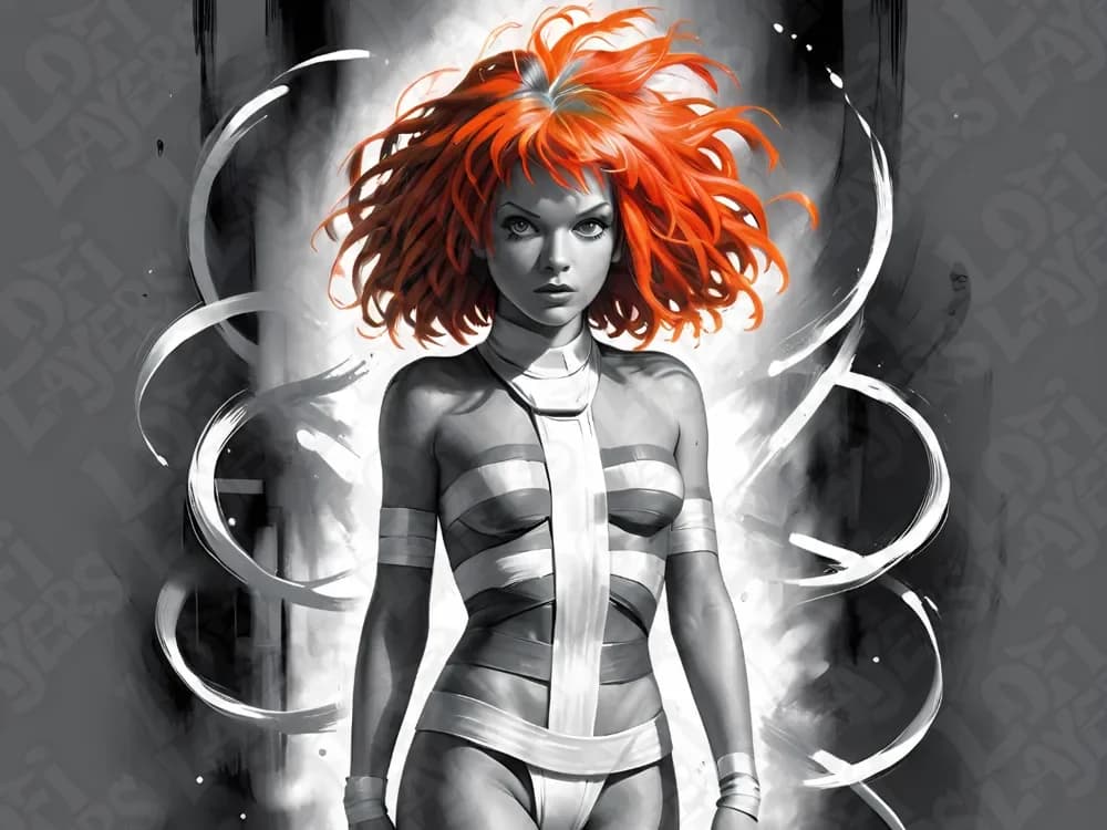 Leeloo Dallas Hueforge by LoFi Layers HueForge model: Leeloo Dallas Hueforge by LoFi Layers