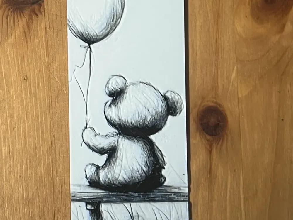 teddy bear bookmark by Morganja HueForge model: teddy bear bookmark by Morganja