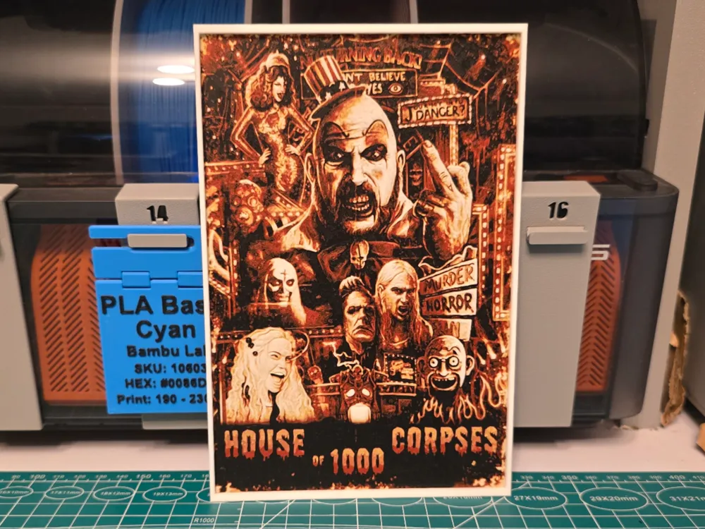 House of 1000 Corpses V2 Movie Poster - Hueforge House of 1000 Corpses V2 Movie Poster - Hueforge