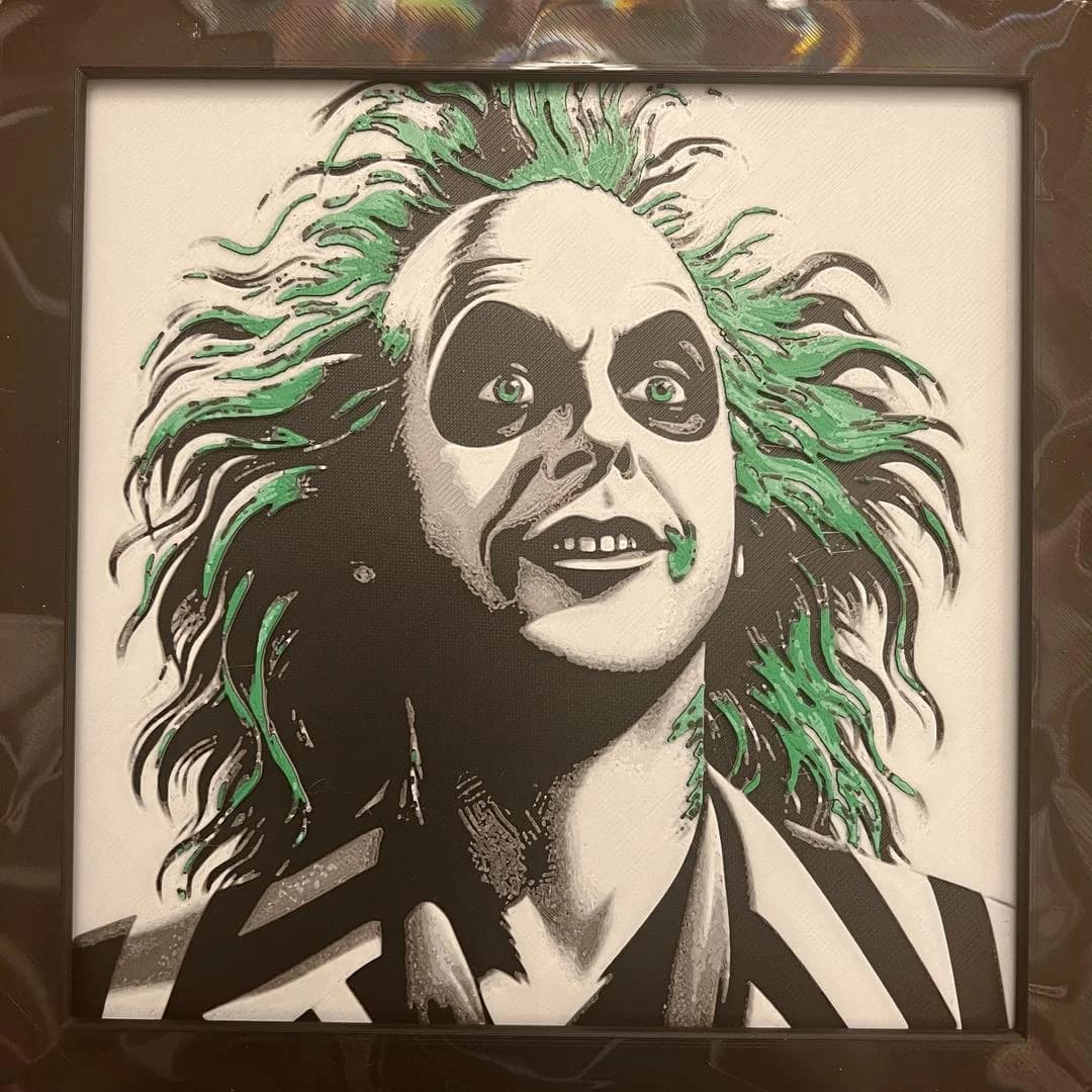 Beetlejuice, Beetlejuice... by JustBe 3D Printing HueForge model: Beetlejuice, Beetlejuice... by JustBe 3D Printing