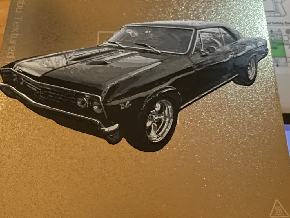 Hueforged Chevelle by 3D_Forged HueForge model: Hueforged Chevelle by 3D_Forged