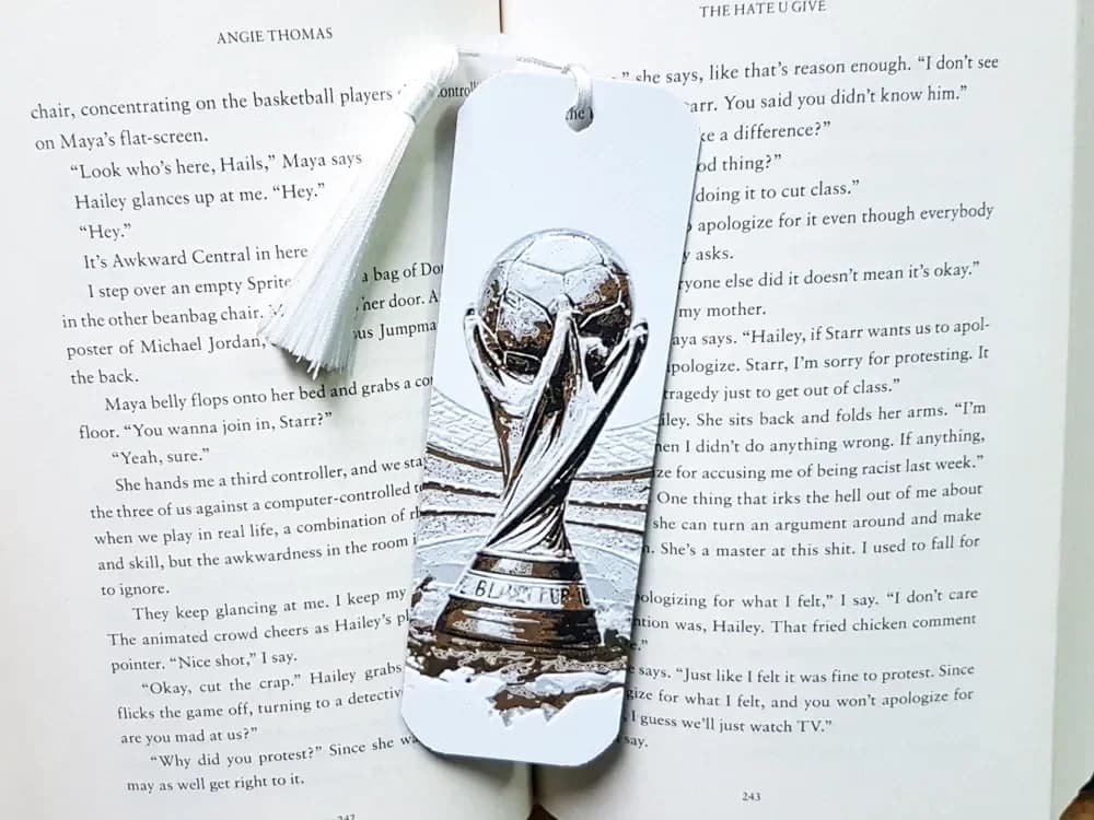 Bookmark, World Cup, Football, Soccer by Dame Jo HueForge model: Bookmark, World Cup, Football, Soccer by Dame Jo