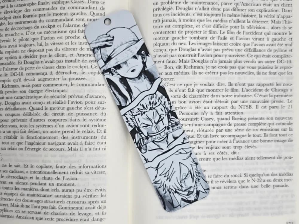 Bookmark One Piece by Kactus Fpv HueForge model: Bookmark One Piece by Kactus Fpv