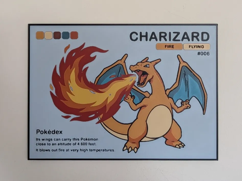 Charizard Hueforge & Frame Charizard Hueforge & Frame