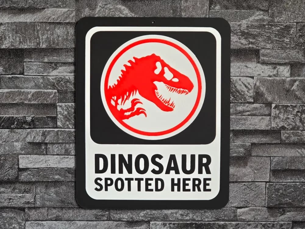 HueForge model: Hueforge Dinosaur Spotted Here 3 colors by StefBull85