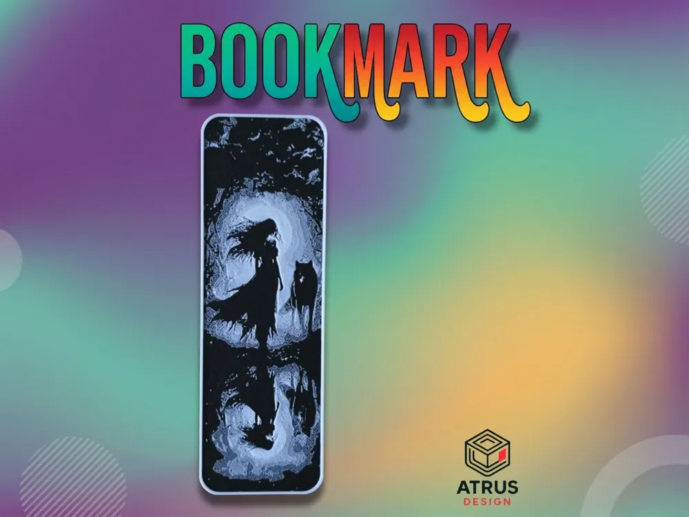 Woman Wolf Moon Bookmark Woman Wolf Moon Bookmark