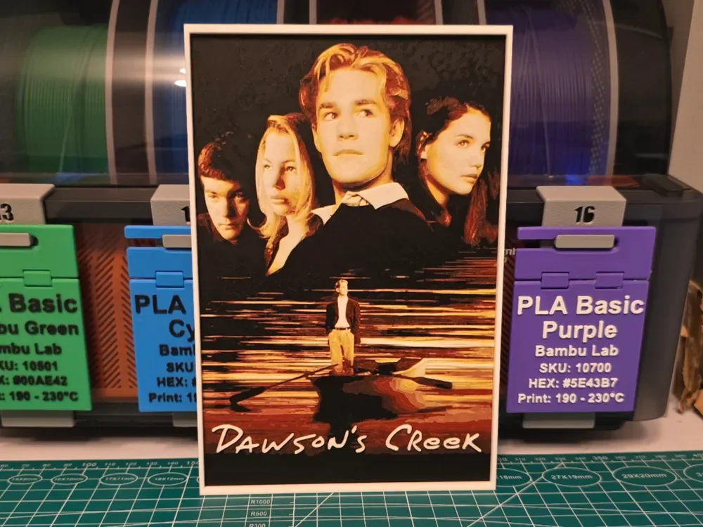 Dawson's Creek Series Poster - Hueforge Art by Lumpy3D HueForge model: Dawson's Creek Series Poster - Hueforge Art by Lumpy3D