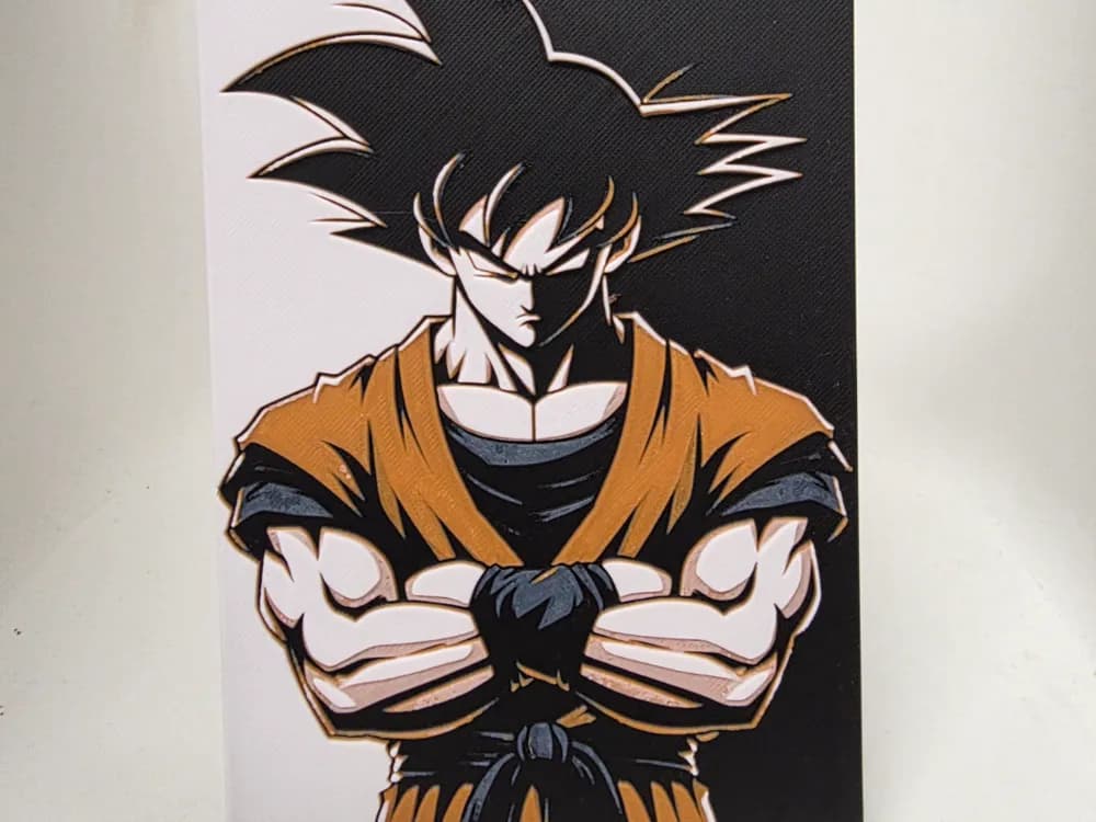 Goku Hueforge by Morganja HueForge model: Goku Hueforge by Morganja
