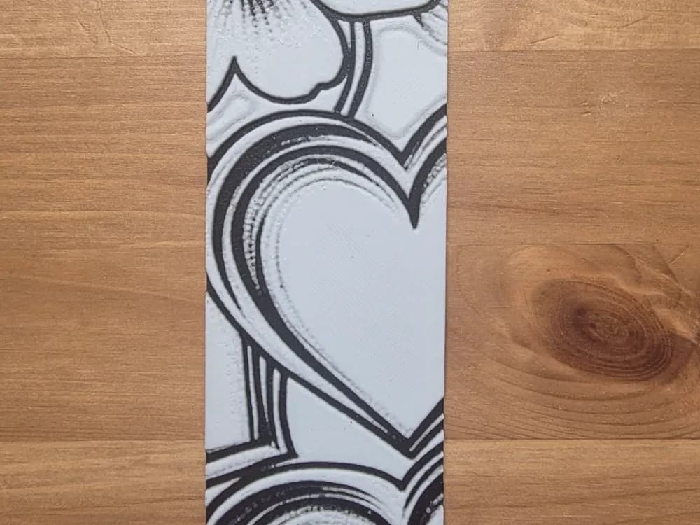 Heart And Flower Bookmark Heart And Flower Bookmark