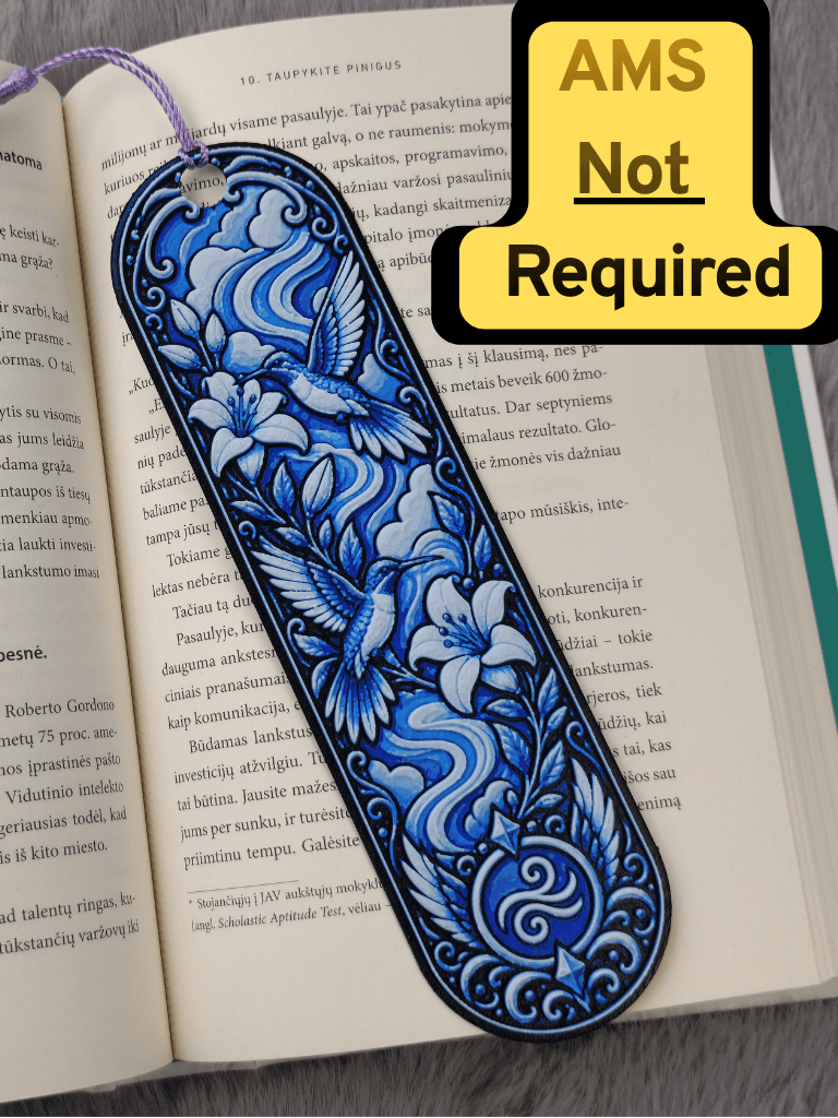 Hummingbird Floral Sky Bookmark Hummingbird Floral Sky Bookmark
