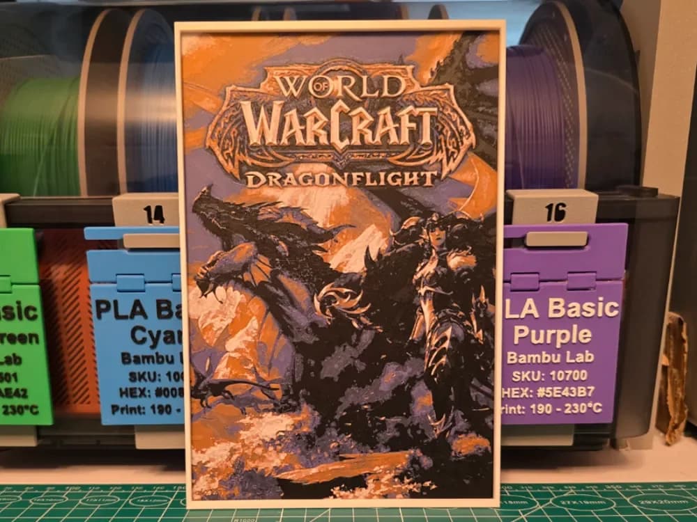 World of Warcraft: Dragonflight - Hueforge Art by Lumpy3D HueForge model: World of Warcraft: Dragonflight - Hueforge Art by Lumpy3D
