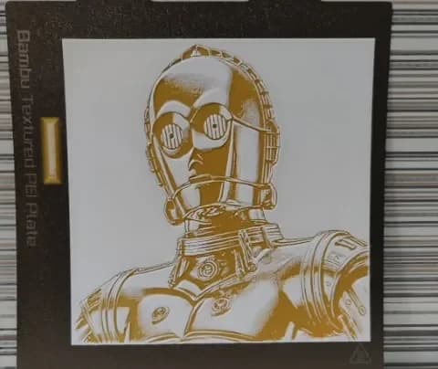 Hueforge C3PO by Litolunar HueForge model: Hueforge C3PO by Litolunar