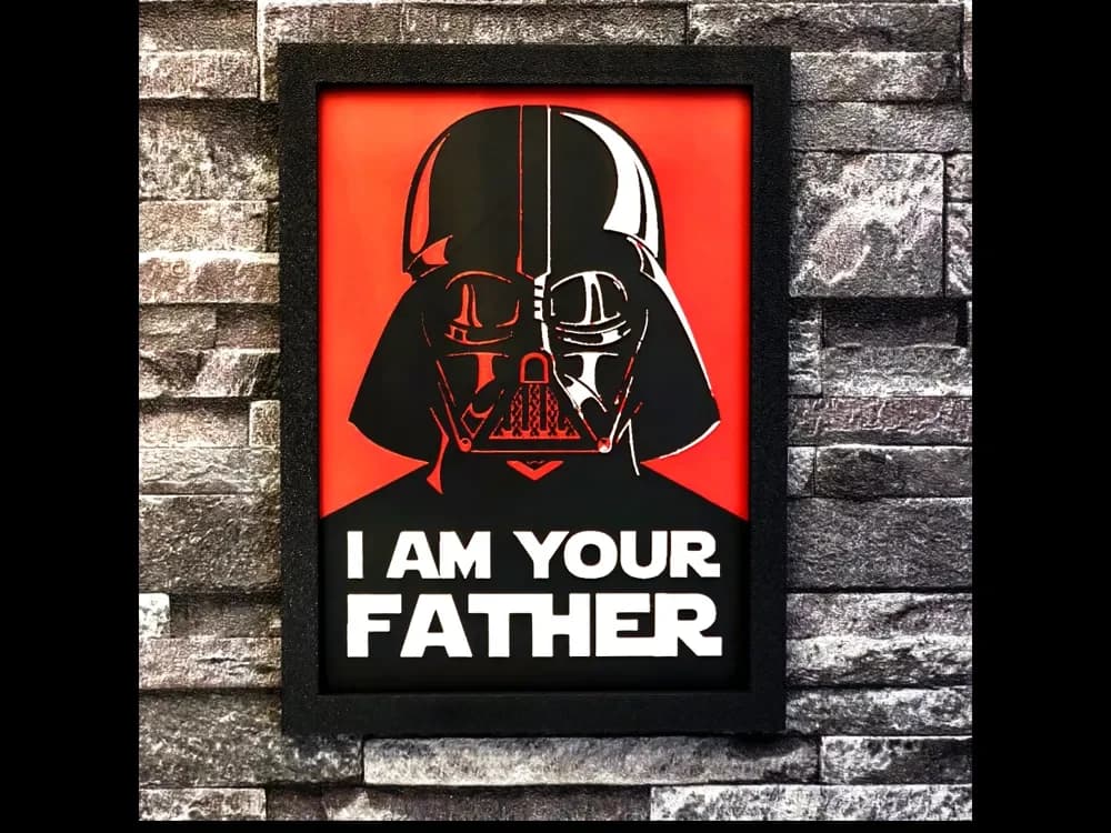 hueforge I'am your father 3 colors by StefBull85 HueForge model: hueforge I'am your father 3 colors by StefBull85