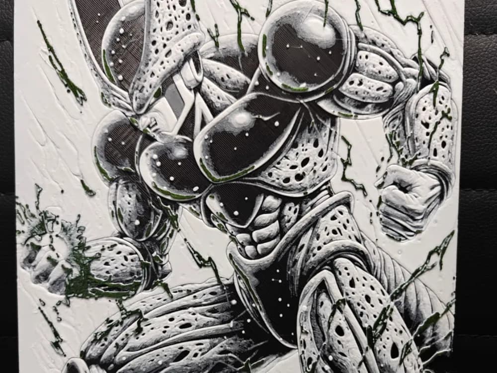 HueForge model: Cell by TheHueforgeLady