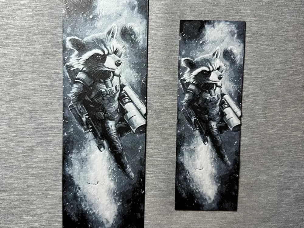 Rocket 3-color Hueforge Bookmark - 2 sizes by Hey Ben HueForge model: Rocket 3-color Hueforge Bookmark - 2 sizes by Hey Ben